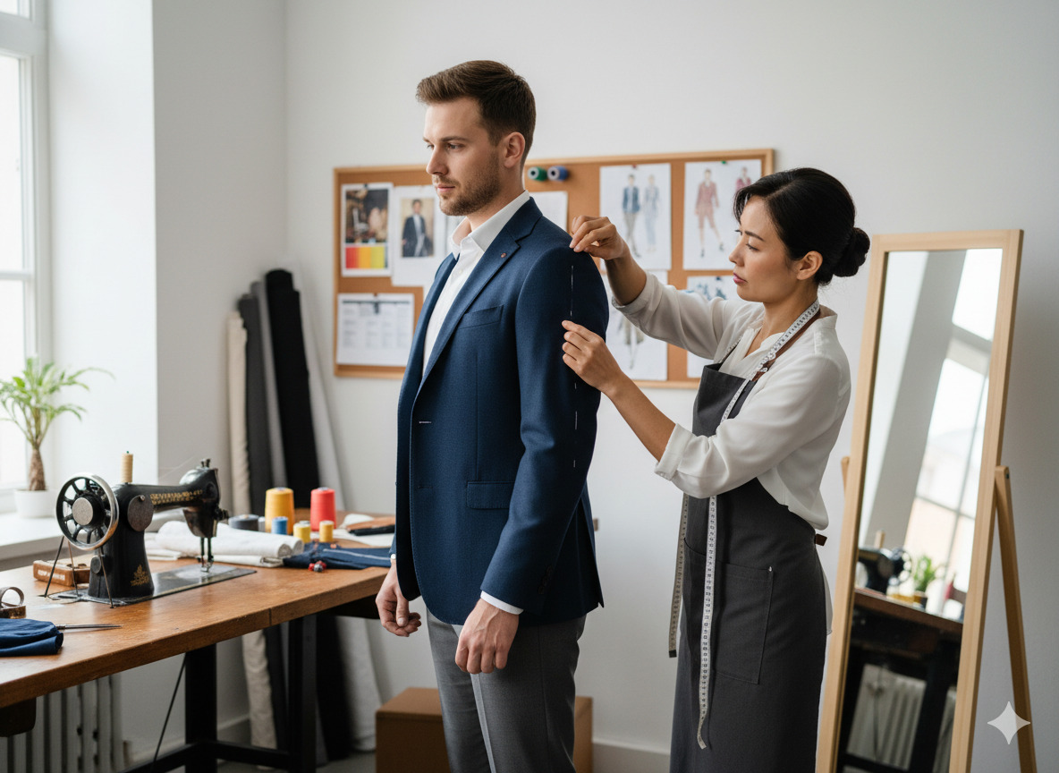 Tilpasning av dressjakke eller frakk